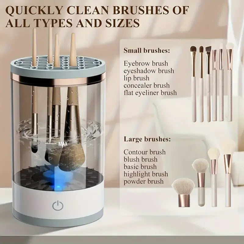 BRUSHLY™- Limpiador Eléctrico de Brochas de Maquillaje
