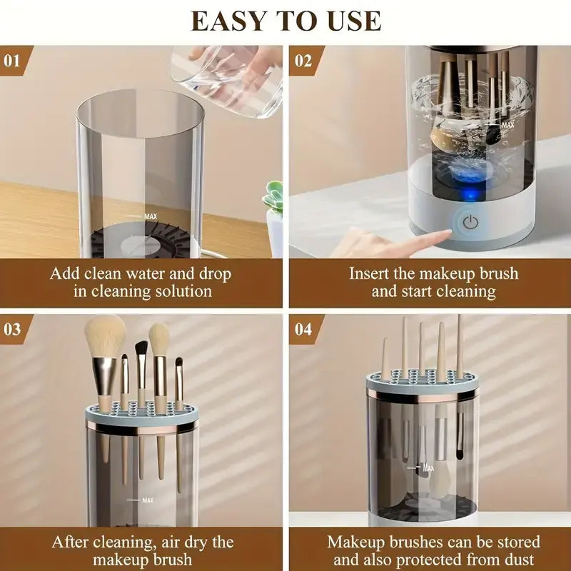 BRUSHLY™- Limpiador Eléctrico de Brochas de Maquillaje